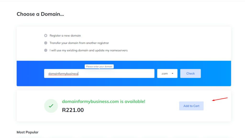 addtocart - Website Hosting In South Africa | Hosting Provider | Hostking addtocart