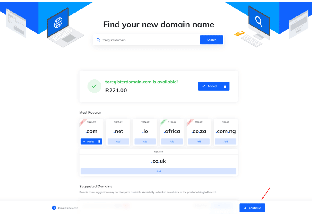 continuebuttonregister - Website Hosting In South Africa | Hosting Provider | Hostking continuebuttonregister