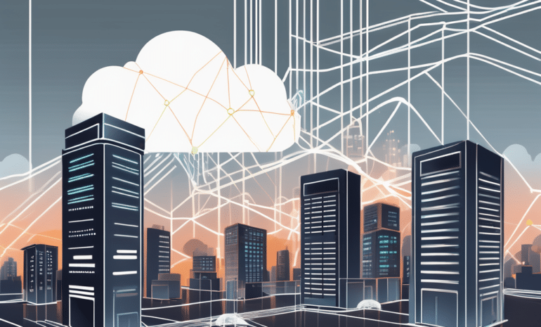 A small-scale cityscape with various buildings