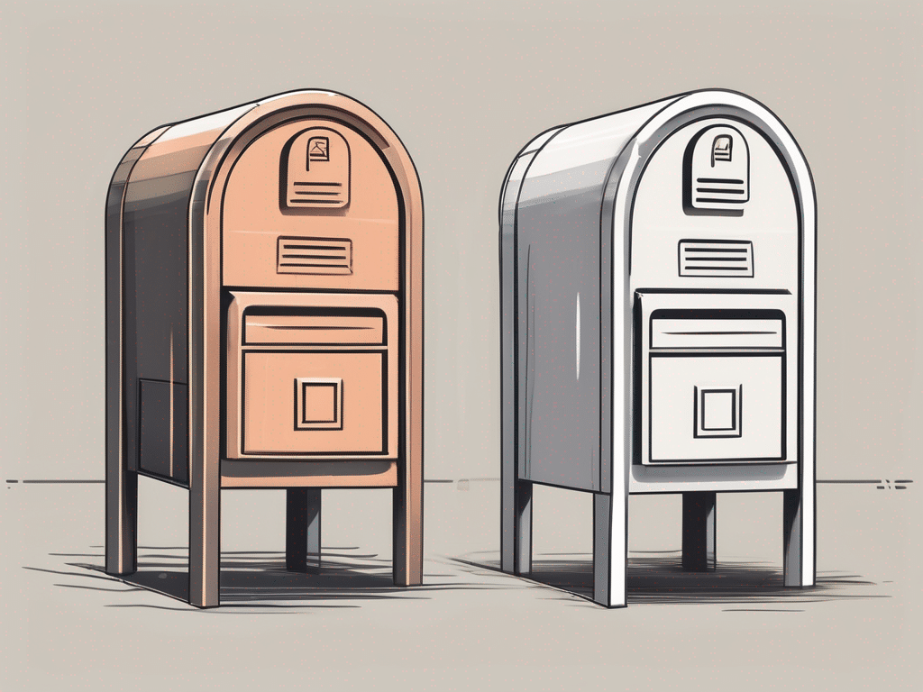 Two mailboxes