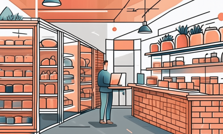 A small brick-and-mortar store transforming into a vibrant