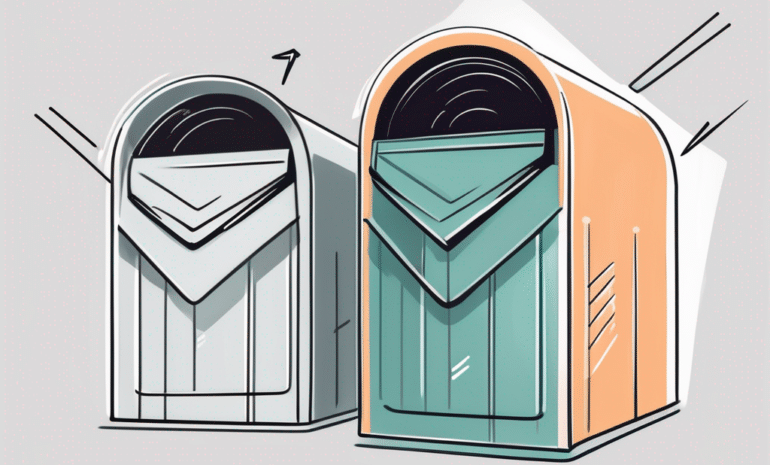 Two mailboxes
