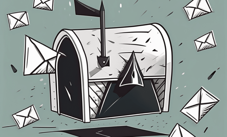 A traditional mailbox armored like a knight
