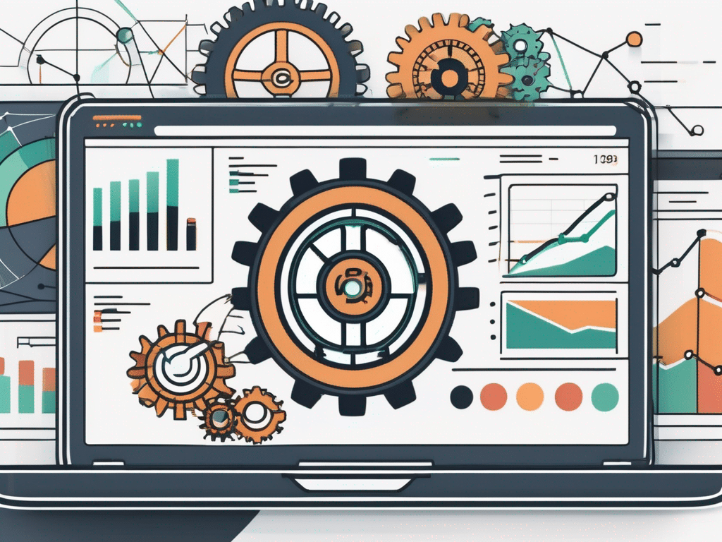 An open laptop displaying a wordpress dashboard