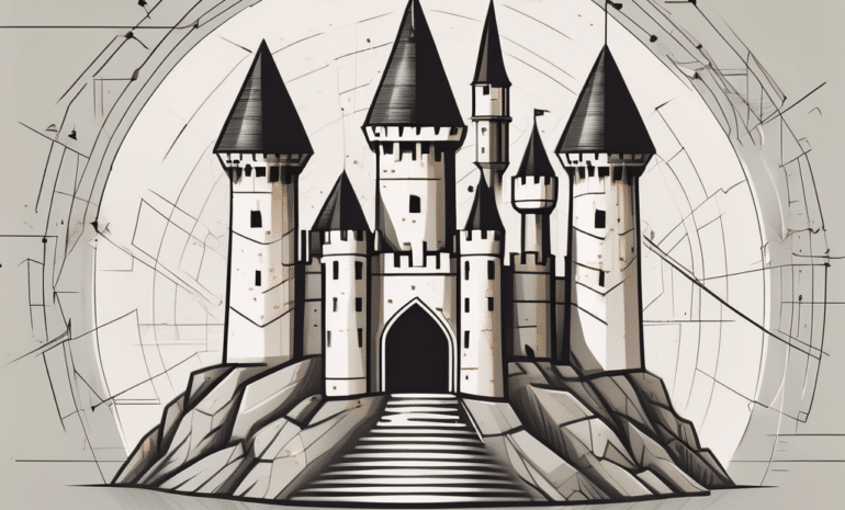 A fortified castle representing a secure wordpress website