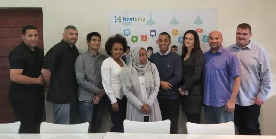 The Hostking team in our Cape Town office